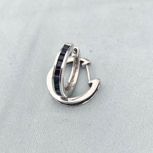 Sapphire Hoop Earrings